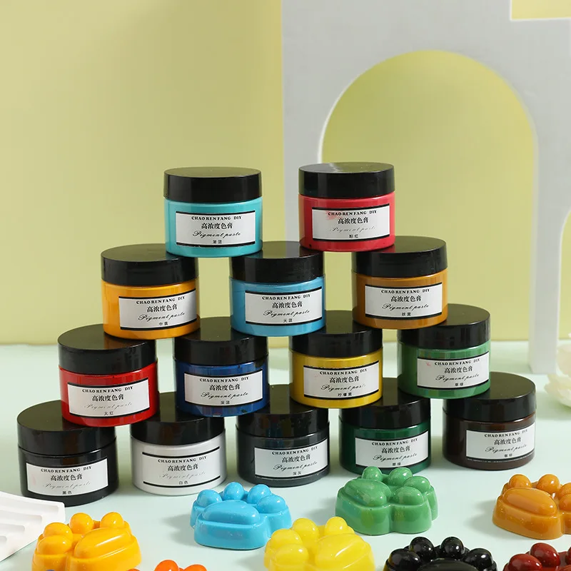 Molde de silicona de pasta de Color, pigmento AB, tinte de goma líquida, copia de goma, clon de objeto, patrón de pegamento, molde de silicona de curado rápido, 50g