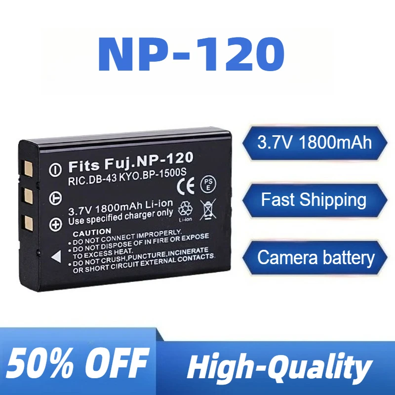 

FNP-120 Battery Suitable for Fuji M603 MX4 MX500 F10 F11 Camera Battery+charger