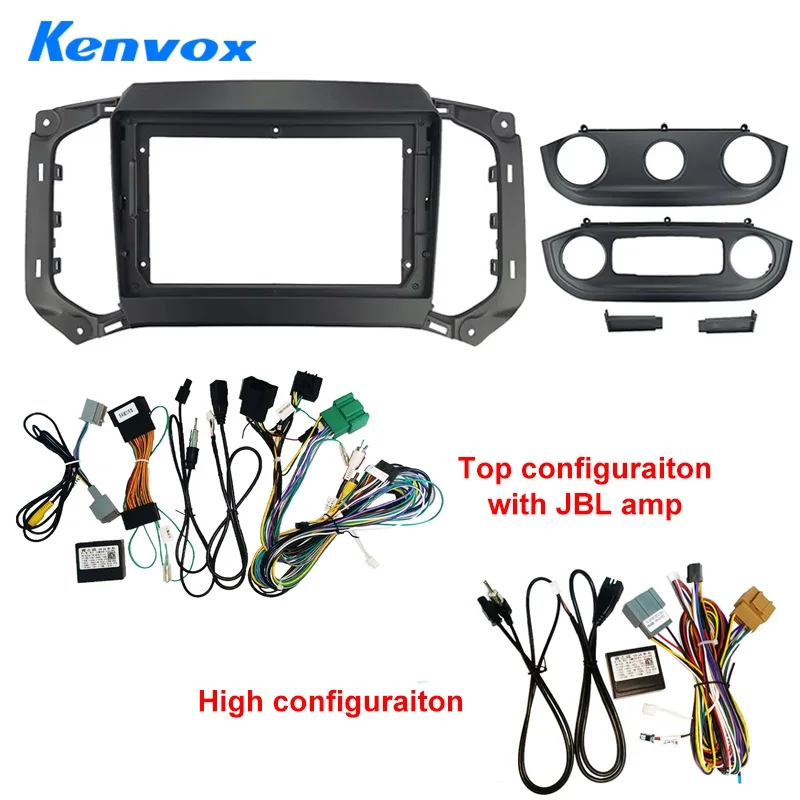 Kenvox For ISUZU D-MAX MU-X CHEVROLET 2018 Trailblazer Colorado S10 9INCH Radio Android Screens Dashboard Cables Frame Panel