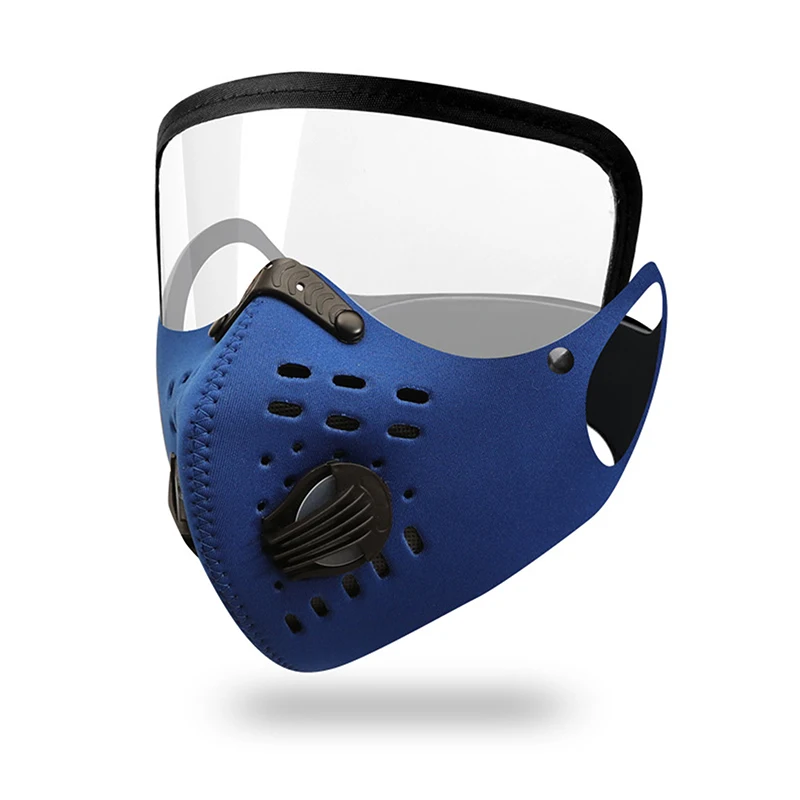 

New Cycling Face Mask Anti-Haze Dust-Proof Wind-Proof And Warm Bicycle Mask With Air Valve And Cycling Goggles