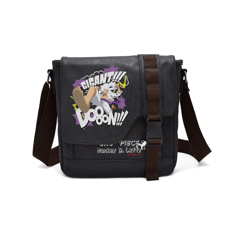 Japanese anime One Piece Luffy Handsome cartoon patterned shoulder bag Small gift