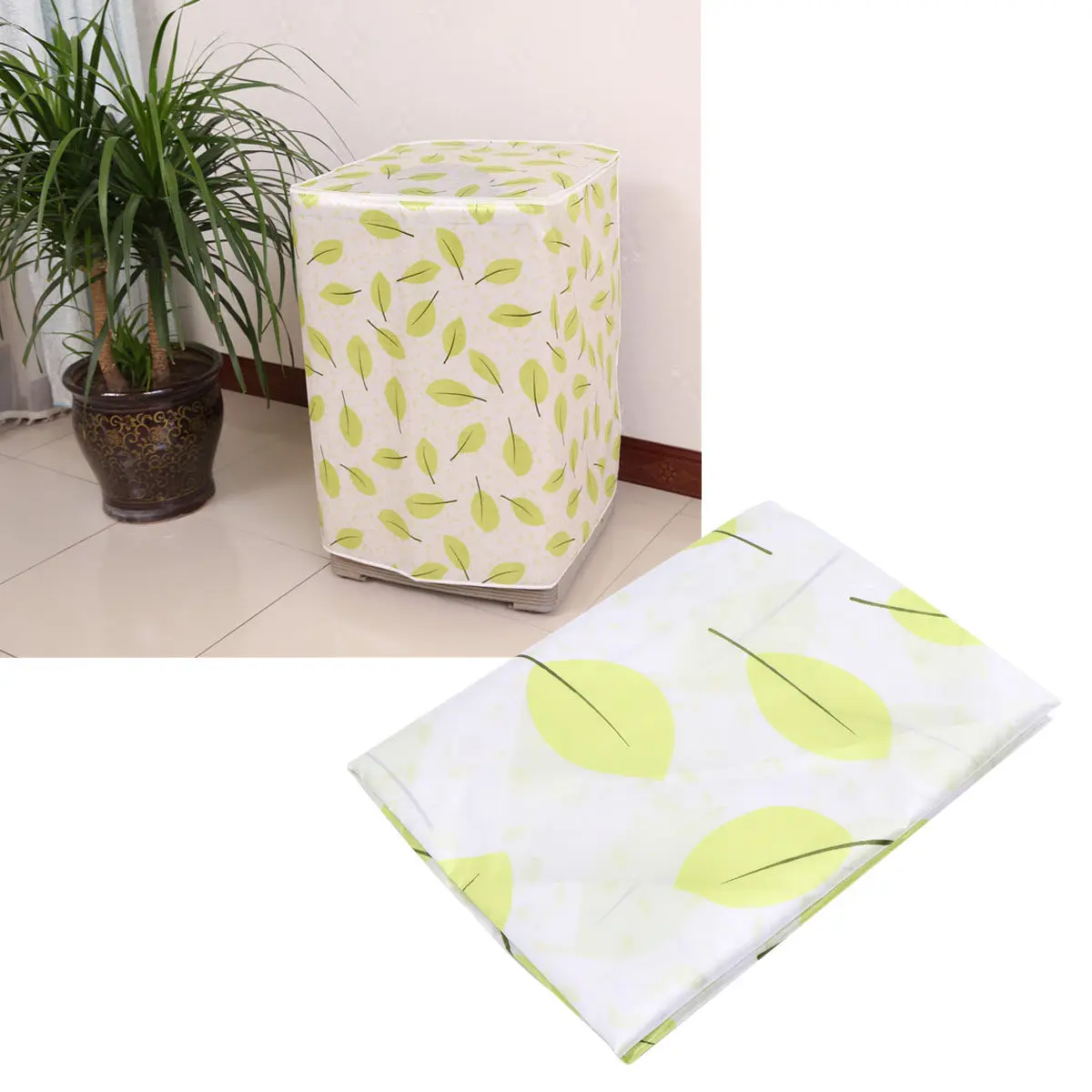 Dustproof Washing Machine Cover for Standard Washer – Heavy-Duty Wear-Resistant Fabric with Zipper Closure