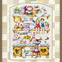 G18 Stich Cross Stitch Kits Craft Packages 100% Cotton Fabric Floss Counted New Designs Needlework Embroidery Cross-Stitching