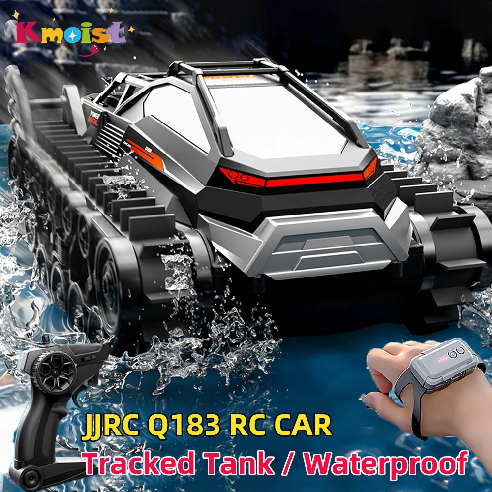 

Jjrc Q183 Amphibious Crawler Tank Rc Car Powerful Power Waterproof Remote Control Toy Car Armored Vehicle Toys for Boys Gitfs