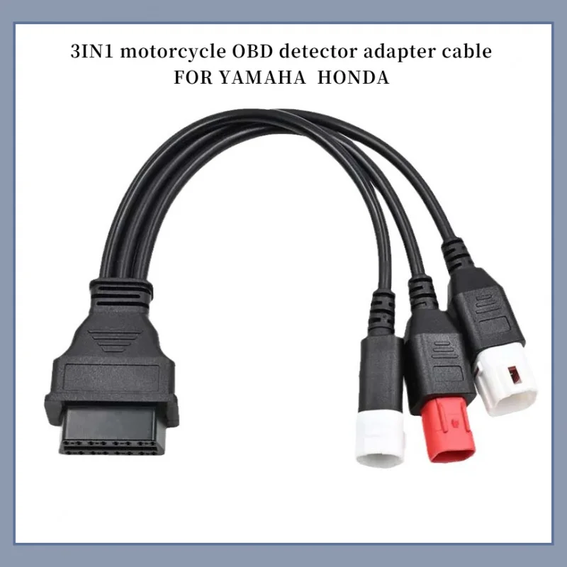 

Кабель-адаптер детектора OBD мотоцикла 3 в 1 ДЛЯ YamAHA 3/4pin ДЛЯ HONDA 6PIN