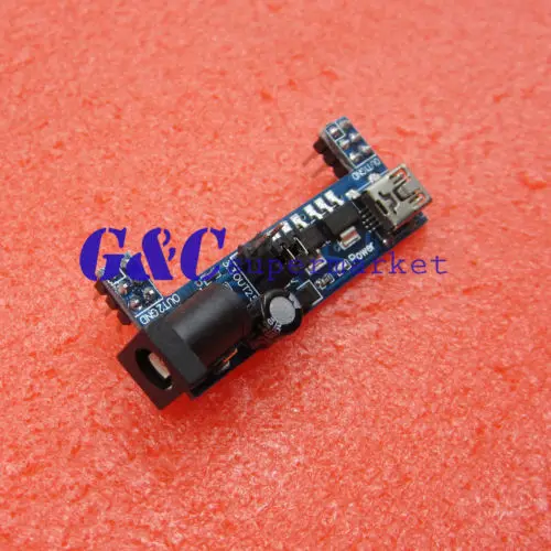 MB102 Breadboard Power Supply Module 3.3V 5V Solderless mini usb diy electronics