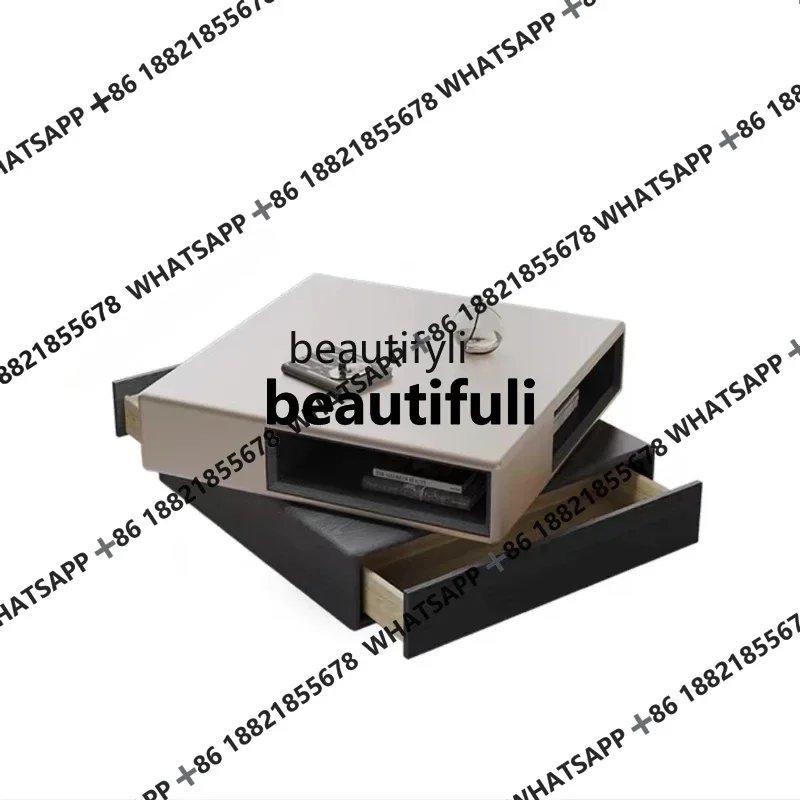 

Modern Minimalist Cube Coffee Table Small Apartment Light Luxury Rotating Storage Living Room Creative Coffee Table Home