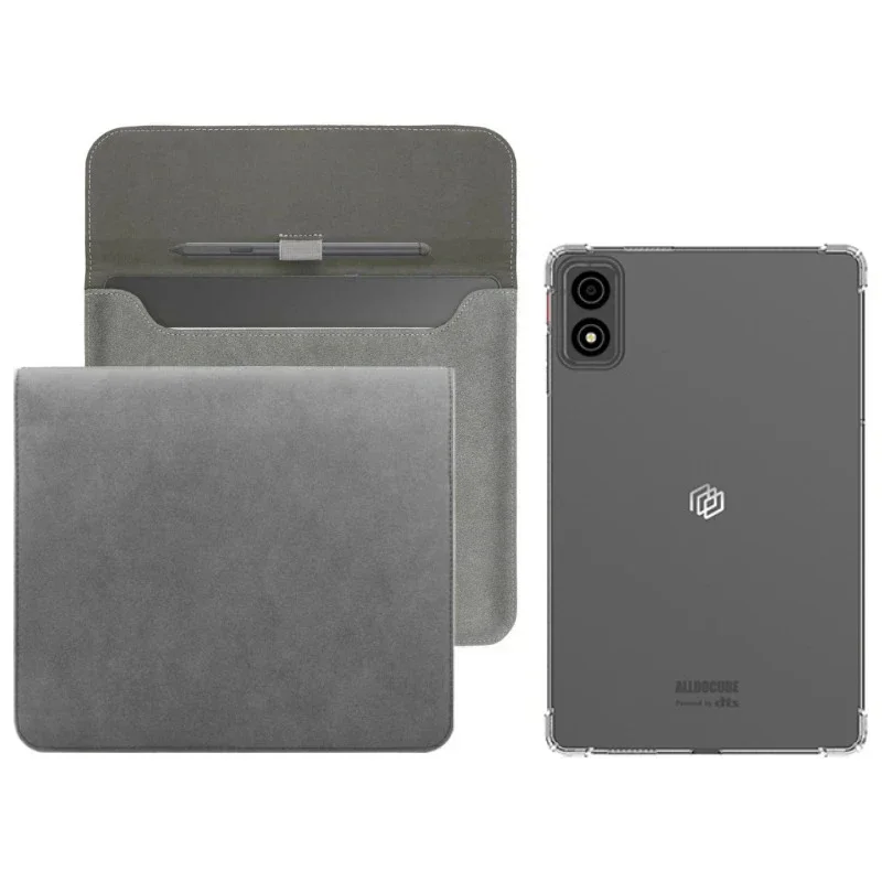 2-IN-1 Clear TPU Shockproof Cover Case for Alldocube iPlay 70 60 50 Mini Ultra pro Turbo NFE with Slim Tablet Storage Sleeve Bag