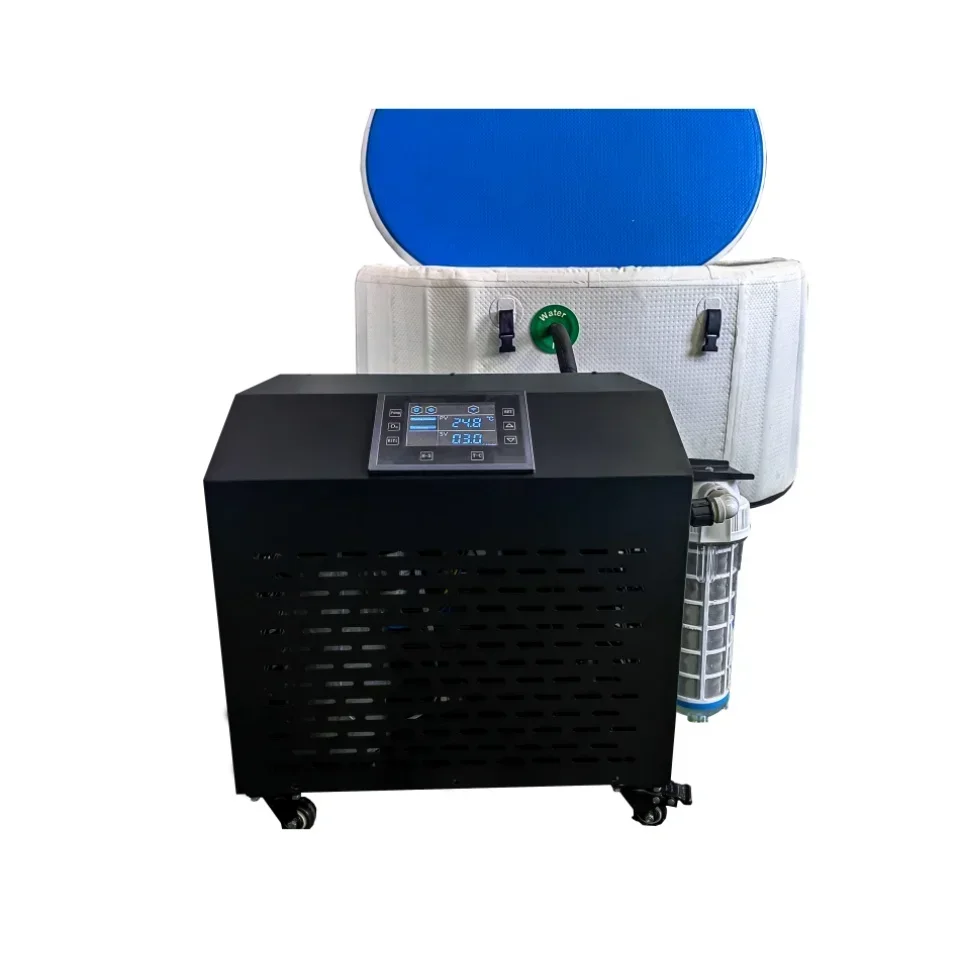 

Inflatable Ice Bath Tub - Portable Cold Plunge & Spa with Chiller (Logo Customizable)