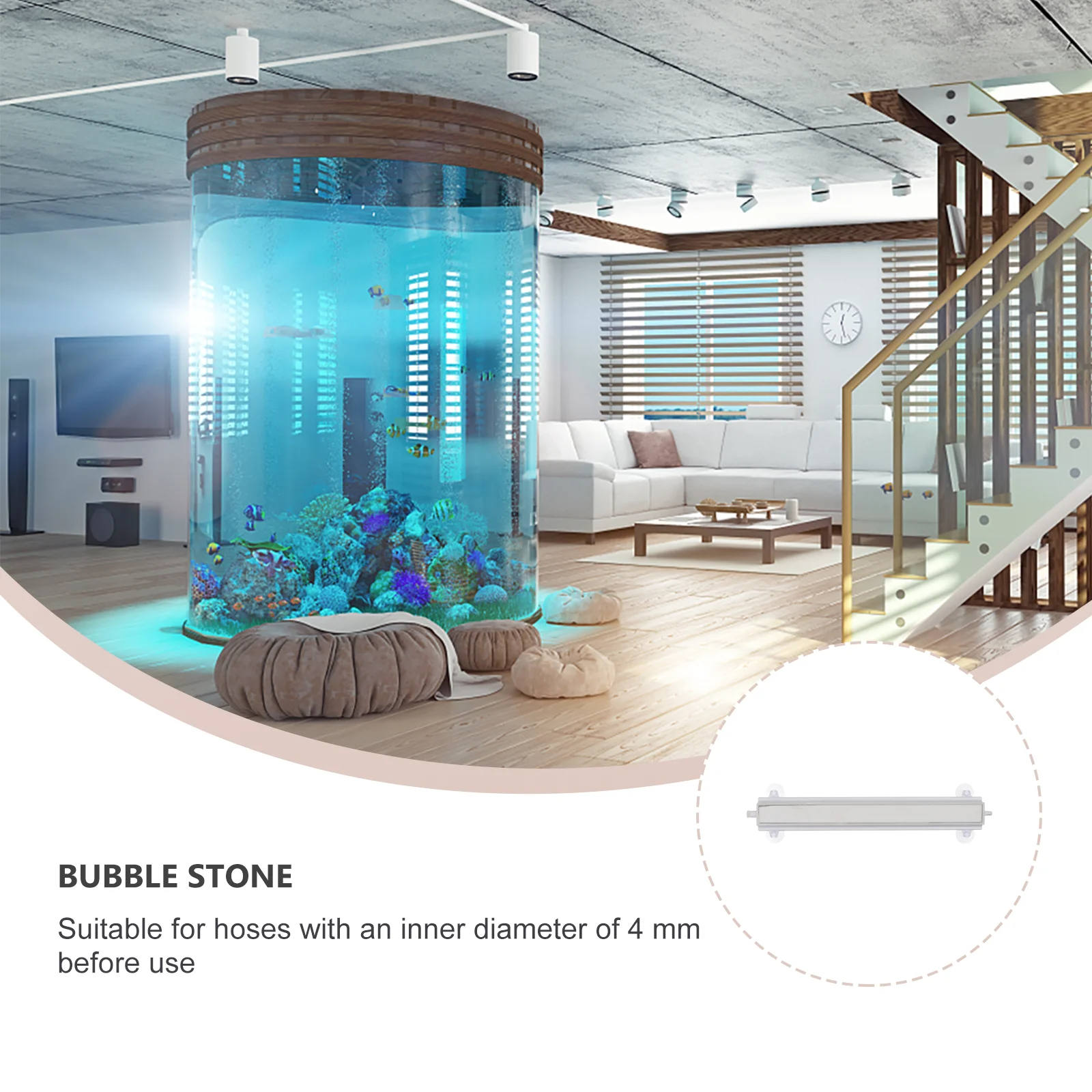 

1pc Aquarium Oxygen Stone Air Bubble Diffuser Fish Tank Aeration Decoration Fine Craftsmanship Durable Oxygen Supply Aquarium