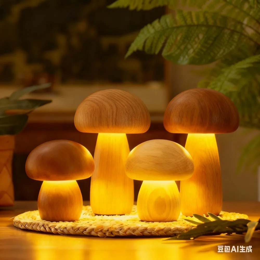 

Настольная LED-лампа в форме гриба с сенсорным диммером, USB-зарядкой, ночник для спальни/рабочего стола/кофейни, декоративное атмосферное освещение