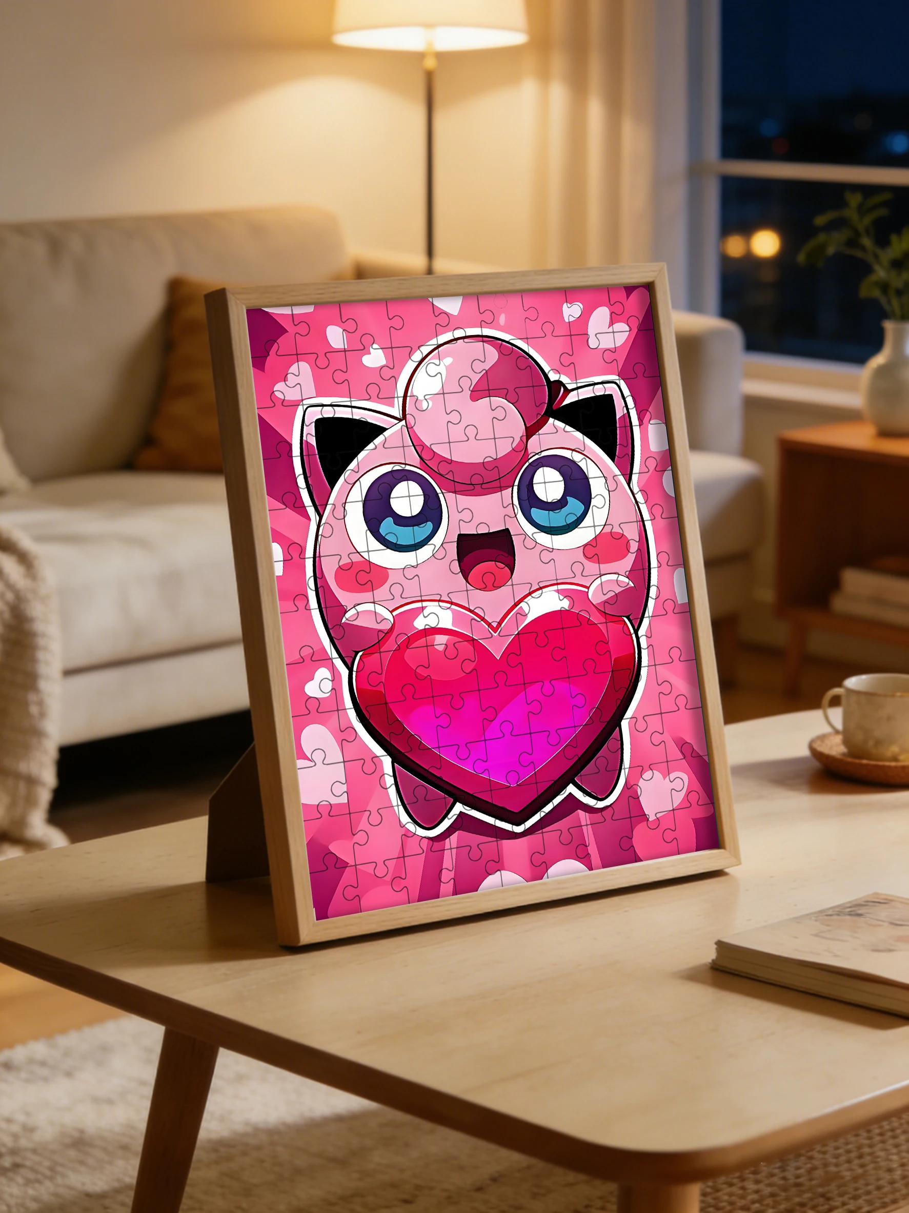 Jeu de puzzle en bois Pokemon Jigglypuff - Jouet éducatif en différentes tailles de pièces 108/200/300/500/1000 pièces disponibles