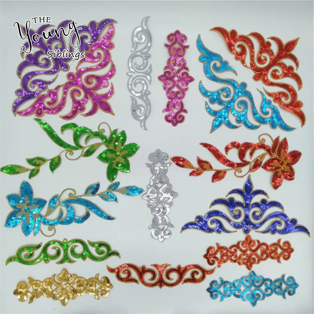 High quality Embroidered Lace Fabric DIY Home Decoration Lace Sewing Craft Applique Decoration Clothing Accessories C5720-C5735