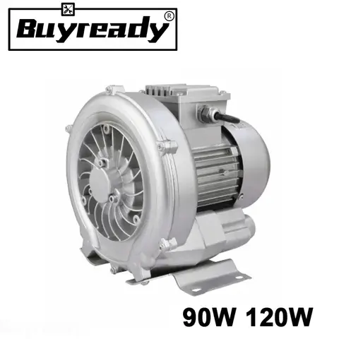 220V 90W 120W Vortex Blower Small Industrial High-pressure Air Pump Centrifugal Vacuum Pump Vortex Suction Fan Fish Pond Aerator