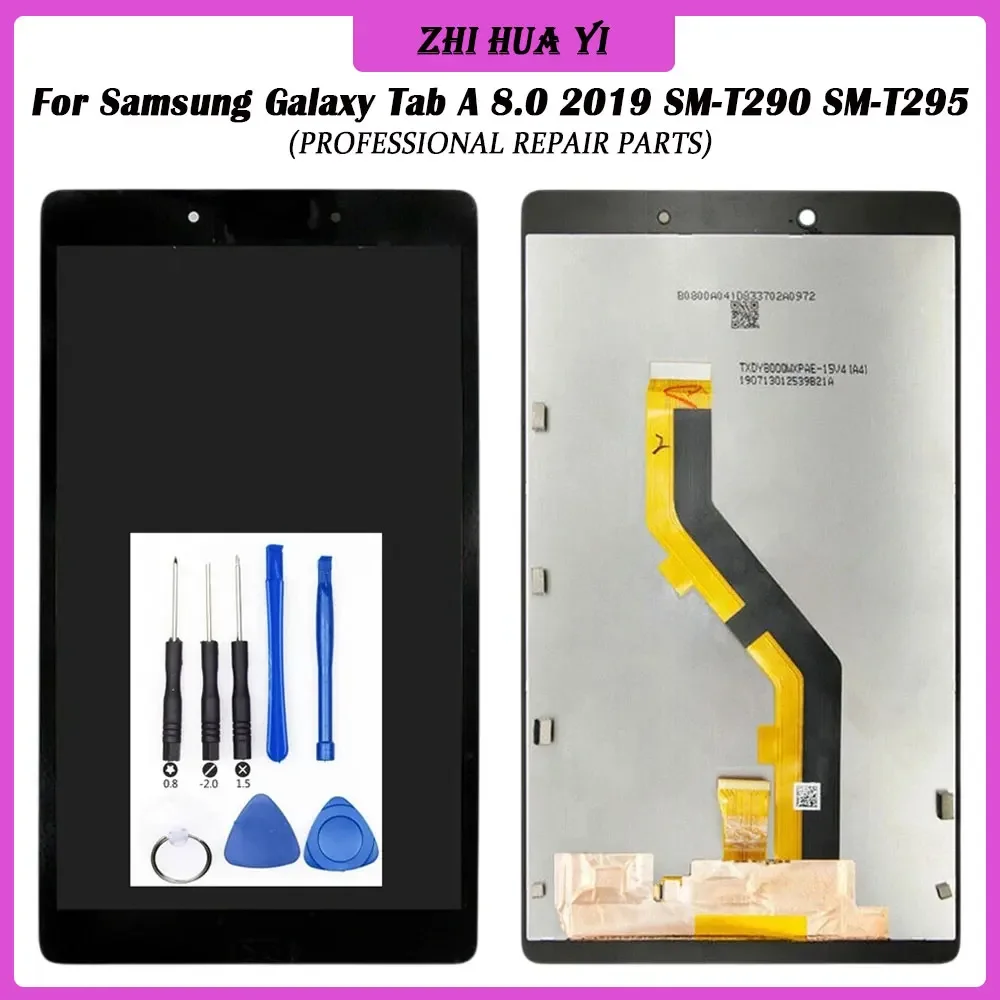 

1 шт., ЖК-дисплей 8,0 дюйма для Samsung Galaxy Tab A 8,0, 2019 SM-T290 T290 T295, ЖК-дисплей + дигитайзер сенсорного экрана в сборе