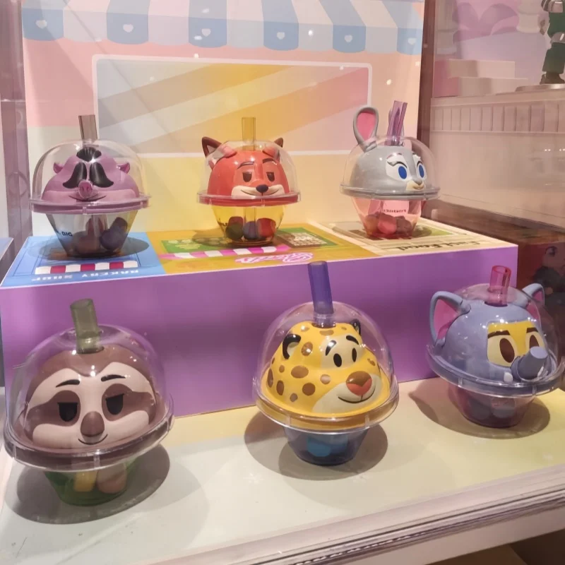 

In Stock Genuine Disney Zootopia Taro Round Milk Tea Ornament Girl Gift Garage Kit Ccolletion Birthday Gift Cute Toys Desktop