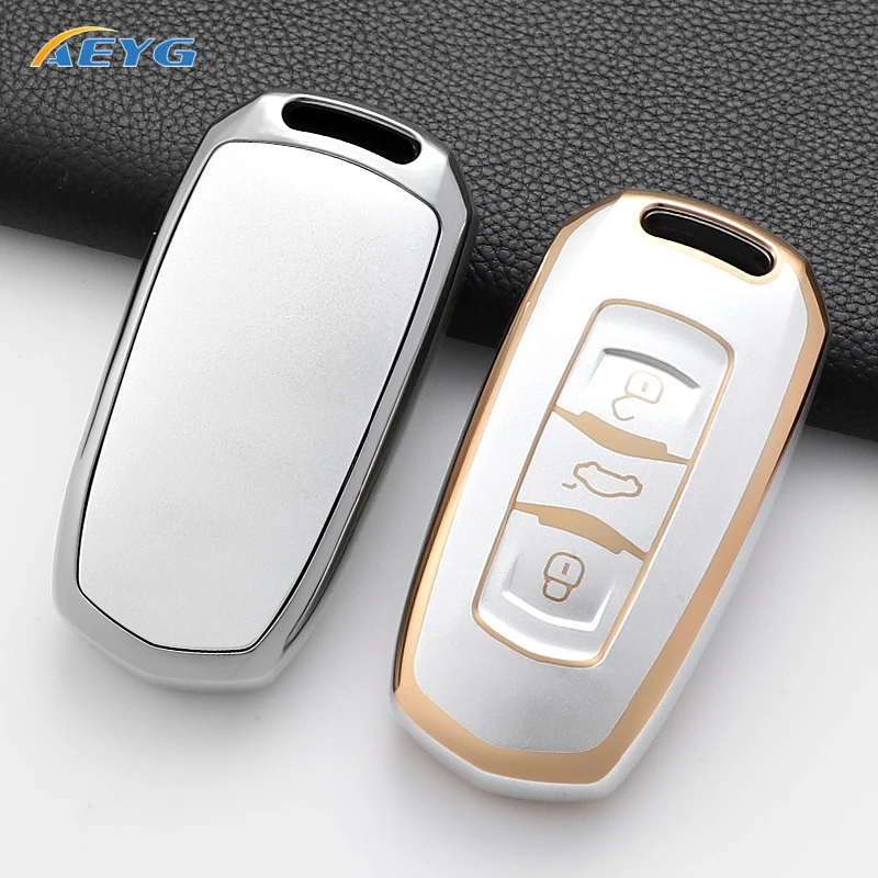 New Fashion Soft TPU Car Key Case Cover Shell For Geely Atlas Boyue NL3 EX7 Emgrand X7 EmgrandX7 SUV GT GC9 Borui Accessories