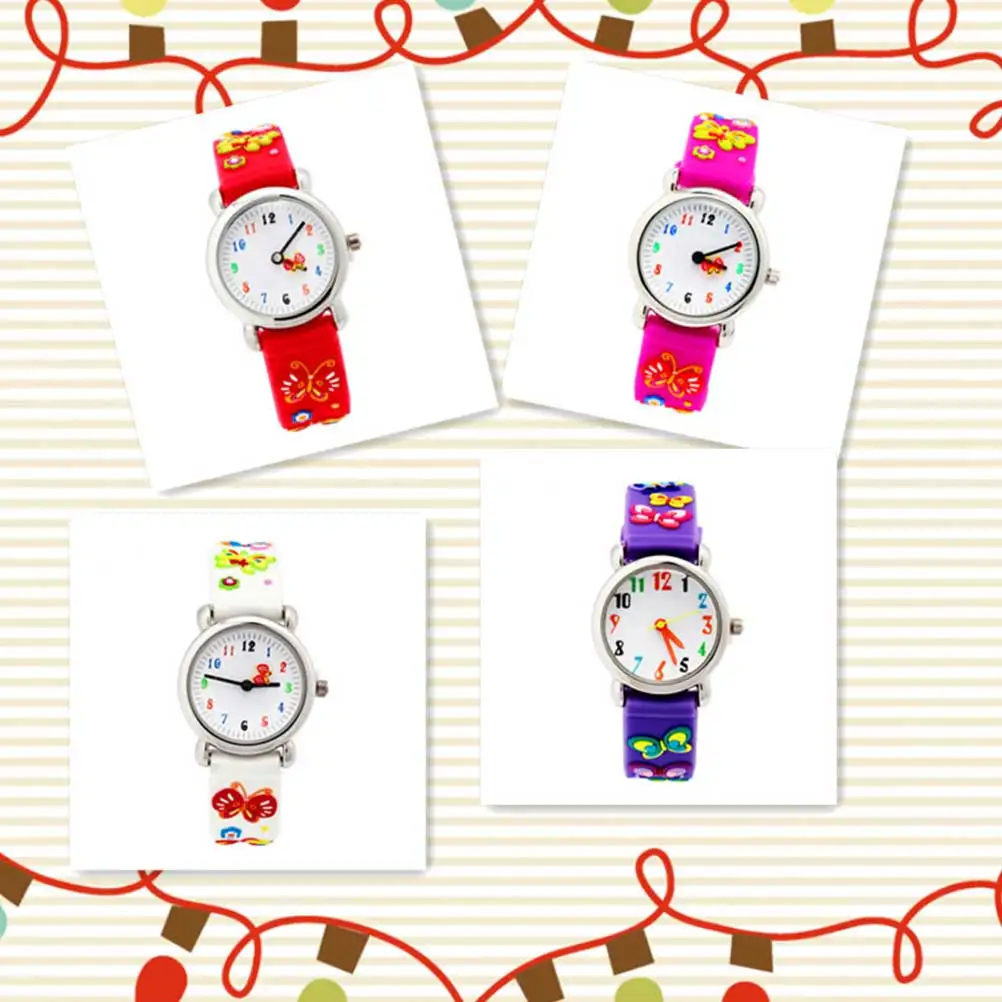 

Waterproof Watch Kids Wristwatch 3D Cartoon Sports Student Accessories Durable Soft Strap Quartz Movement Birthday Gift Child