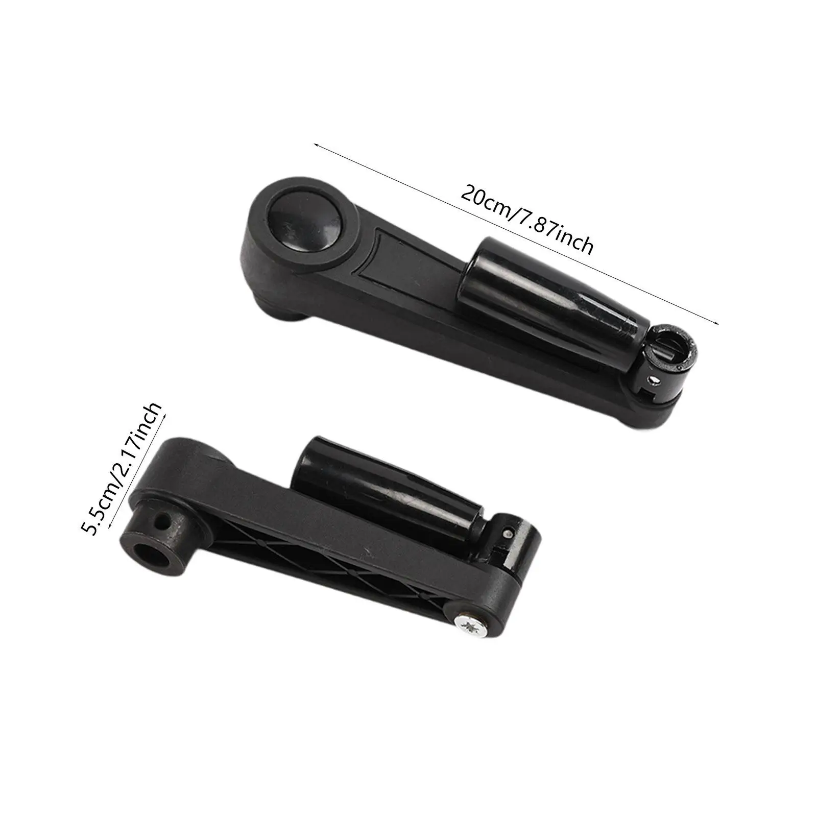 2 Pieces Nylon Crank Handle Smooth Knob Handwheel for Milling Lathe Machine