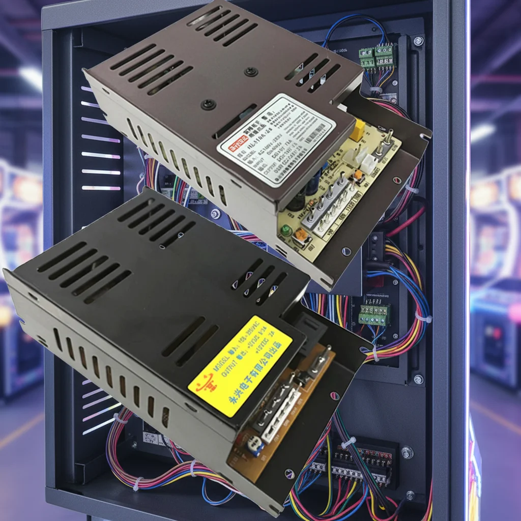 12V/24v 6a/5v 16a arcade power supply, British metal slot game machine DC power supply