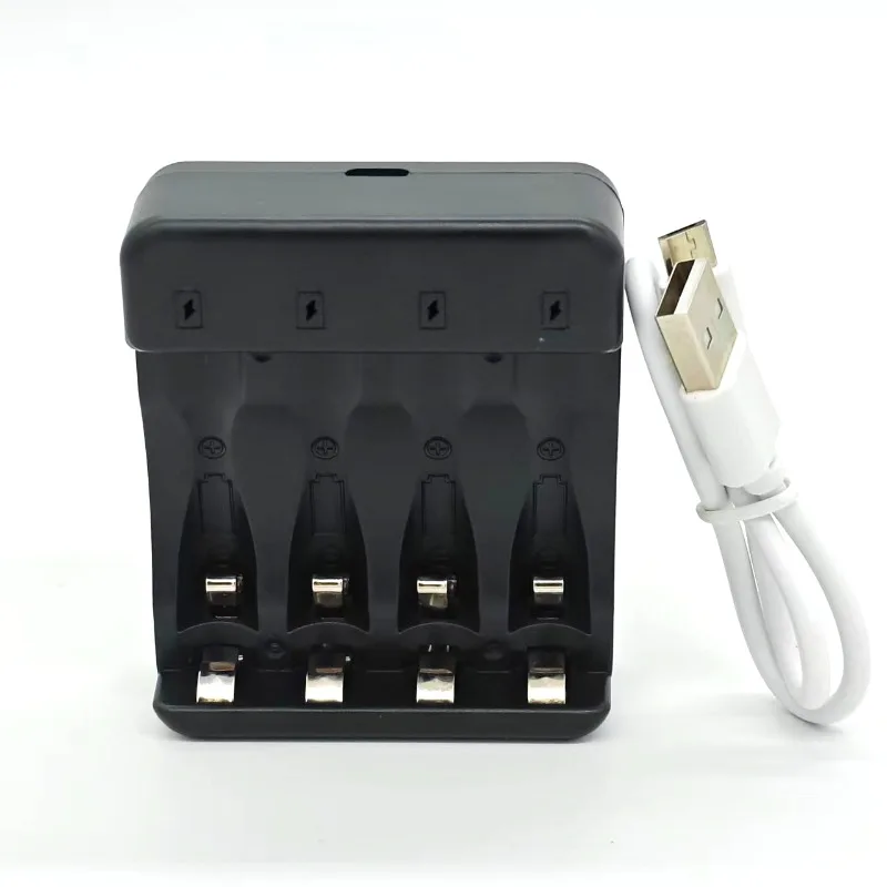 For Rechargeable Ni-Zn Battery 4-slot Smart Fast Charging Smart Ni-Zn Battery Charger Indicator Charging Cable With LED