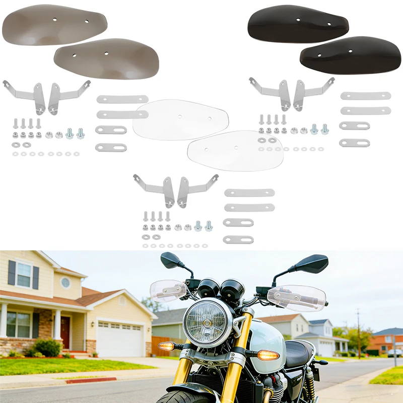 

Universal Motorcycle Handguards Wind Shield Cold Wind & Falling Protection For Harley Honda Yamaha Suzuki Chopper