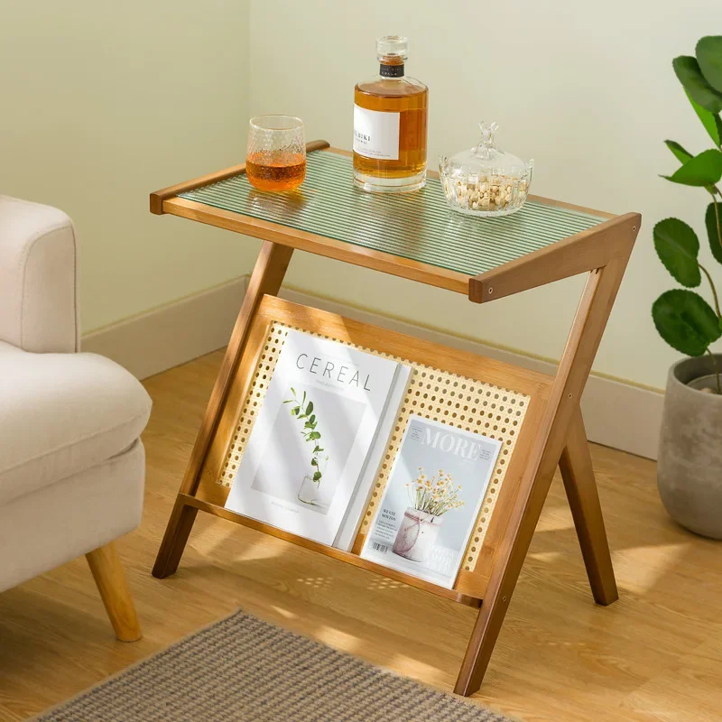 

Eleven-dimensional Side Table Small Coffee Table Bedside Table Sofa Side Glass Tea Rental Room Creative Corner