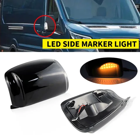 Боковой Габаритный Фонарь Ford Transit Mk8 Custom С Функцией Указателя Поворота, 2x LED, Для Зеркала Заднего Вида