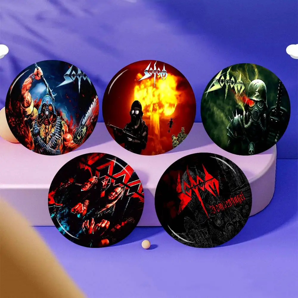 Sodoms Germany Thrash Metal Band 58mm Animals Funny Brooches Badge Backpack Clothes Gift Accessory