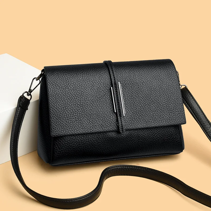 

Soft Leather Handbag Fashion Women High Quality Leather Shoulder Crossbody Bag Female Messenger Bags Purse Luxury Totes