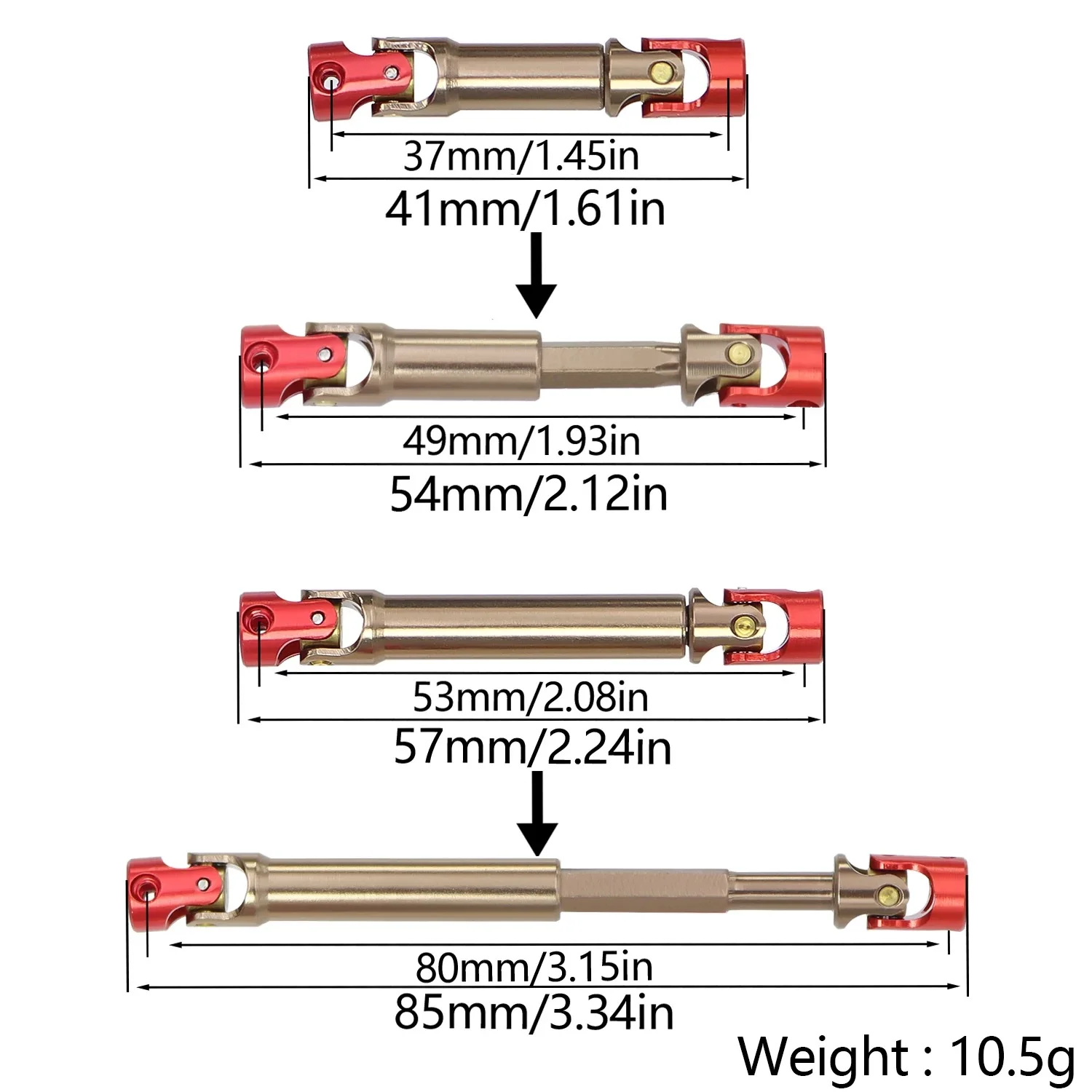 المعادن الهيكل المركزي محرك رمح CVD ل 1/18 AX-8560 Traxxas TRX4M TRX-4M برونكو RC الزاحف سيارة ترقية أجزاء