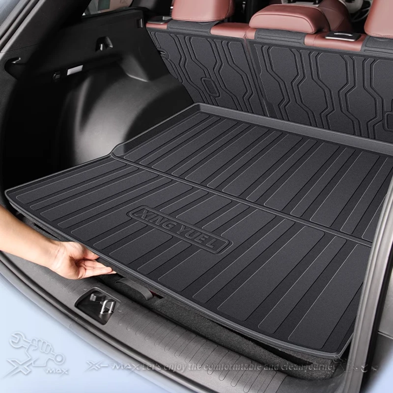 For Geely Xingyue L Monjaro 2022-2025 TPE Custom Fit Car Trunk Mat All Season Black Cargo Mat 3D Shaped Trunk Liners