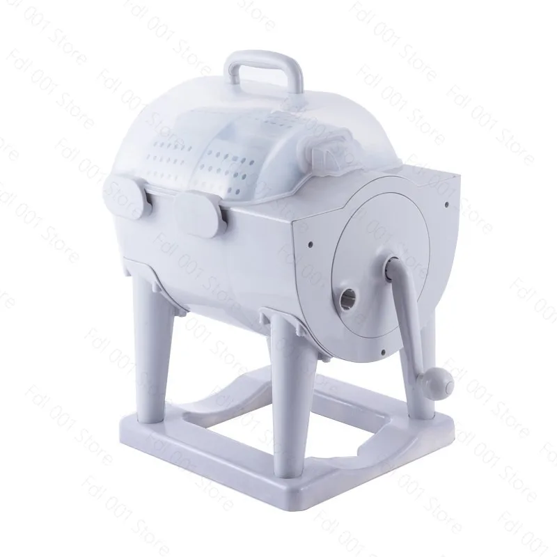 5KG Hand Drum Washing Machine & Dehydrator, Manual Wash & Dry for Student Dormitory, 0-400RPM