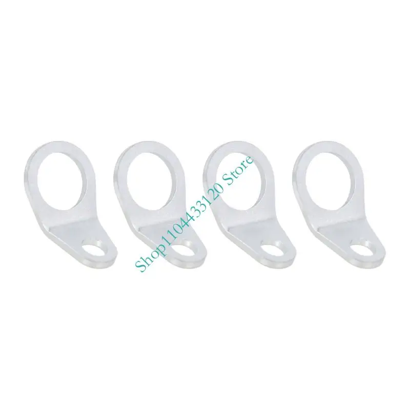 Metal Motorcycle Mounting Hooks, Two-Hole Tie-Down Attachment Points for Securing Straps and Luggage Cords for Riders