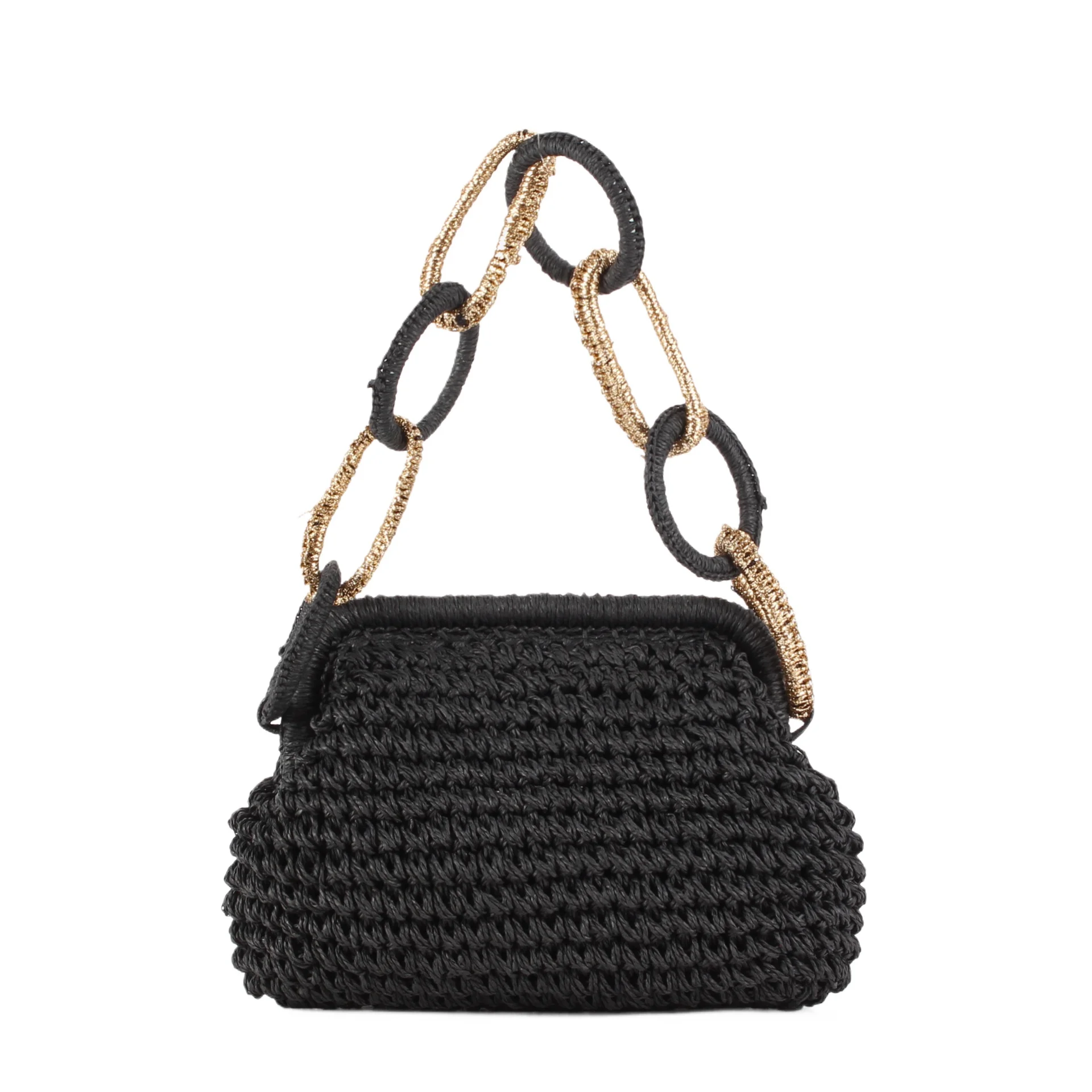 

Женская дизайнерская плетеная соломенная сумка: универсальная повседневная сумка через плечо для пляжа, отпуска и поездок