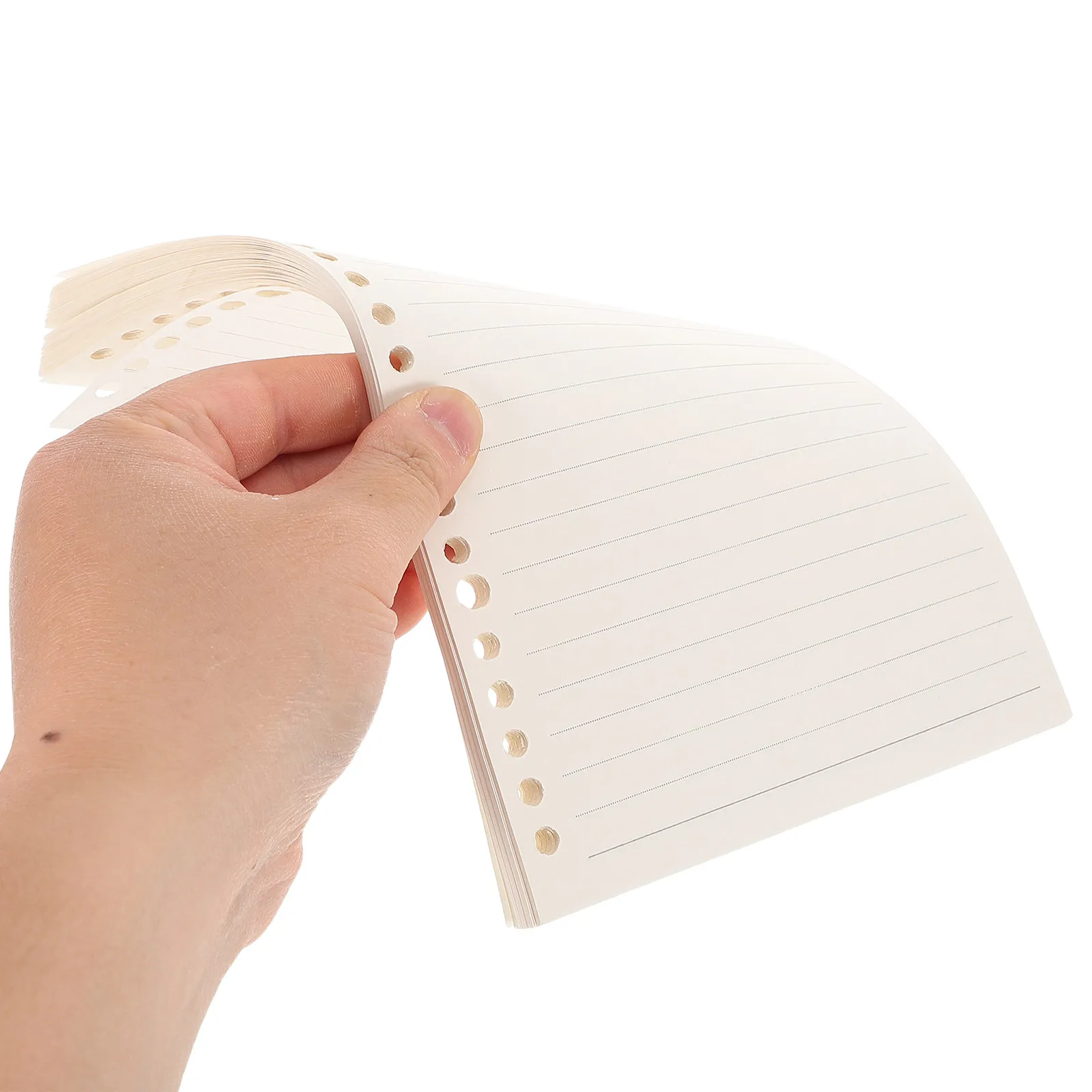 

60Pcs A5 Grid Refill Paper 120Gsm Thick Bleed-Resistant Loose Leaf Sheets Pre-Punched for Binder Journal Notebook Planner