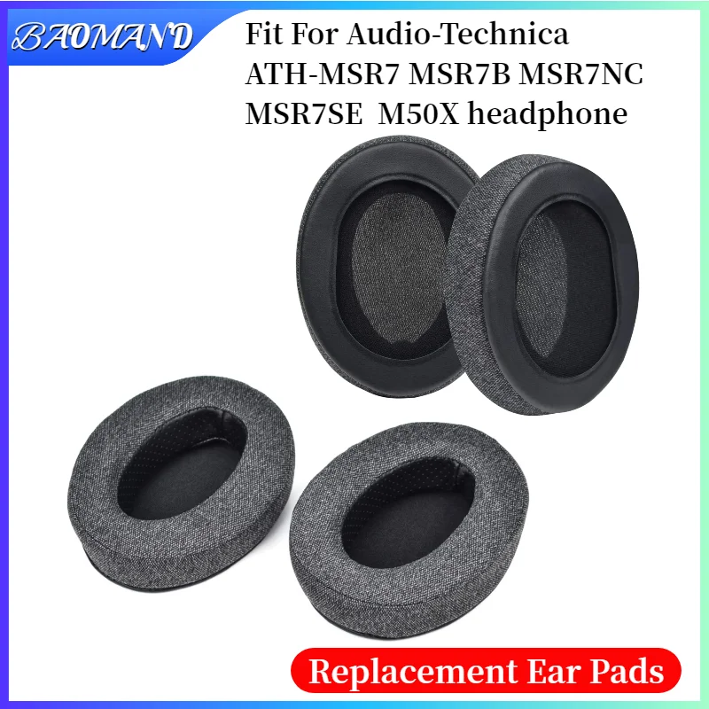 

Replacement Earpads Cushion For Audio-Technica ATH-MSR7 MSR7B MSR7SE M50X Headphones Memory Sponge Sleeves Cover Case