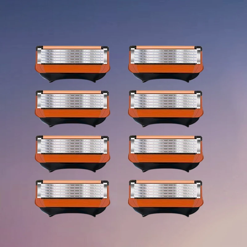 Men's Comfort Glide Razor Face Body Hair Beard Shaving Shaver Trimmer 5-layer Stainless Replacement Blade Water Washed Razors