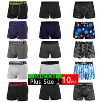 10pcs Pack Random Boxer Shorts Men Underwear Soft Male Underpants for Men Homme comfortable Boxershorts Slips Panties