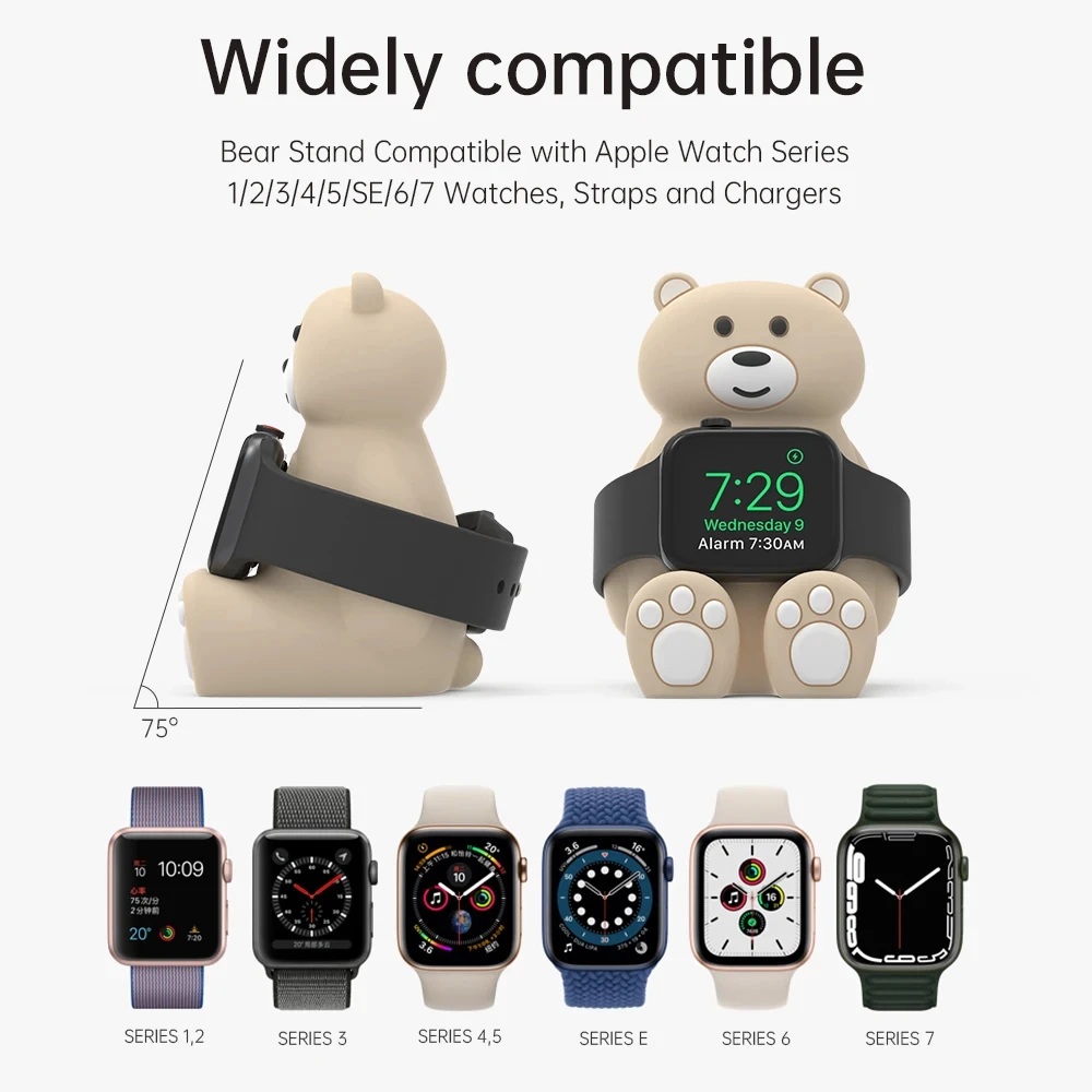 Bär Ladest änder Halter Station für Apple Watch 8 7 6 5 4 se Ladestation für Apple Watch iwatch 44 40 45 41 42 38mm