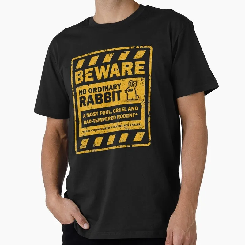 No Ordinary Rabbit Funny Monty Python Gift T-shirt Short Sleeve Tee British Comedy Graphic clothes US size Tops S-6XL