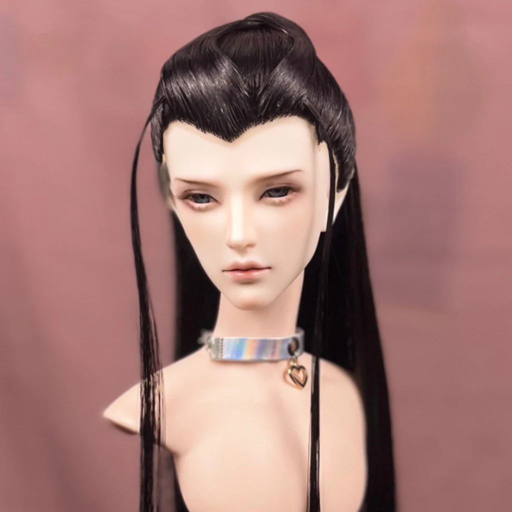 고대 코스튬 BJD 가발 인형 액세서리, 한푸 앤티크 스타일 헤어 레트로 사무라이 가발, BJD/SD SD13 SSDF 삼촌 C1810, 1/3 체중계