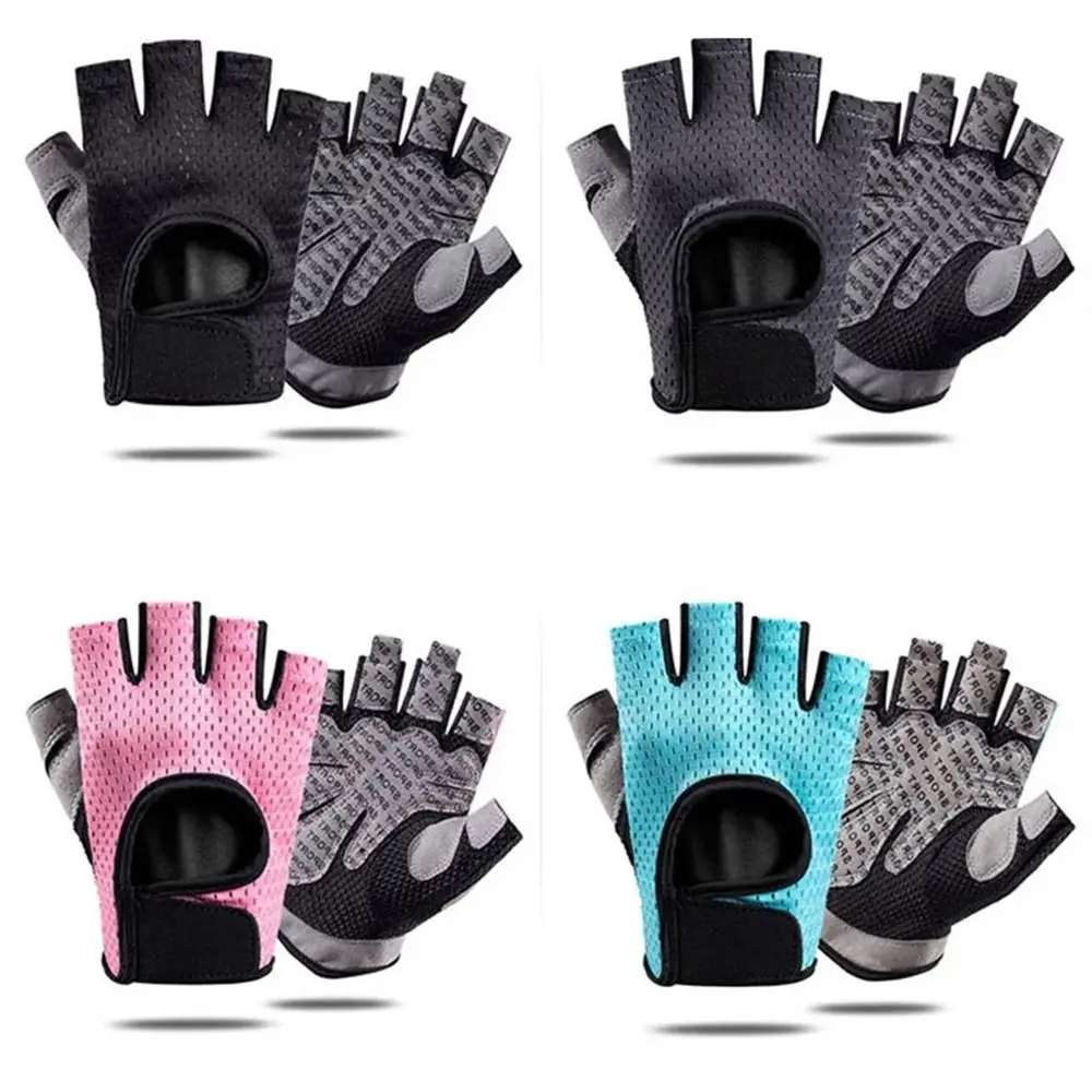 Breathable Weight Lifting Gloves Curved Open Back Shockproof Cycling Motorcycle Gloves Non-Slip Wearproof