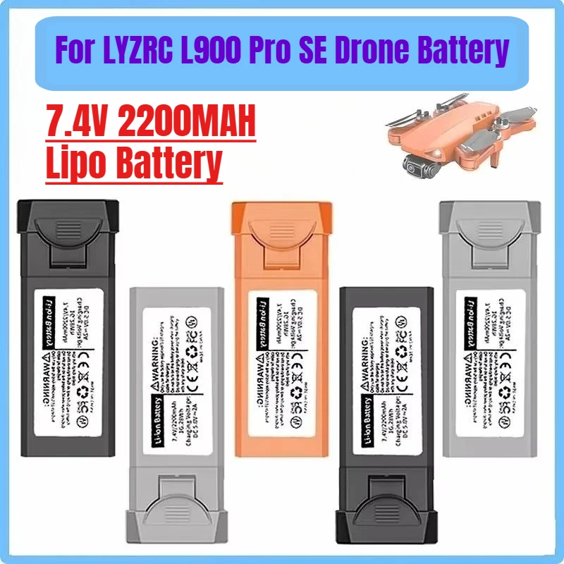 

For LYZRC L900Pro SE Quadcopter Drone Battery 7.4V 2200MAH Lipo Battery for L900 Pro Max Drone