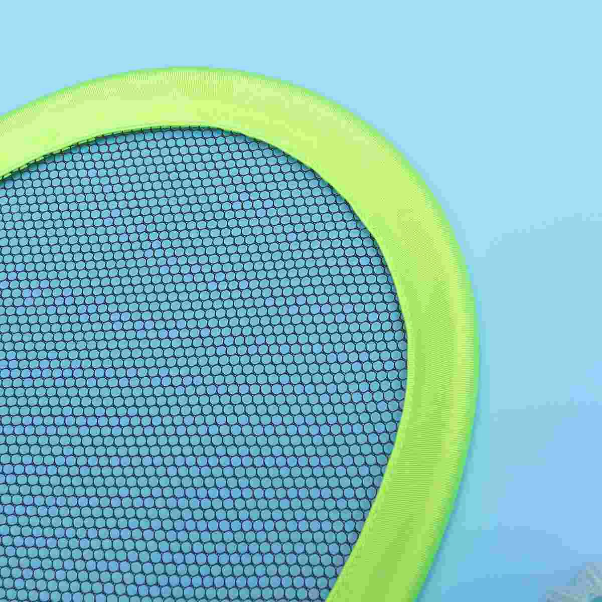 Tennis Racket Set Durable Handle Badminton Rackets Game Beach Toys for Children Outdoor Game Oval Green