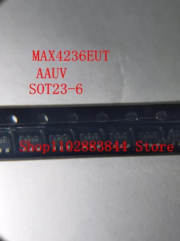 10PCS/LOT NEW Original MAX4236EUT MAX4236 AAUV SOT23-6 In Stock