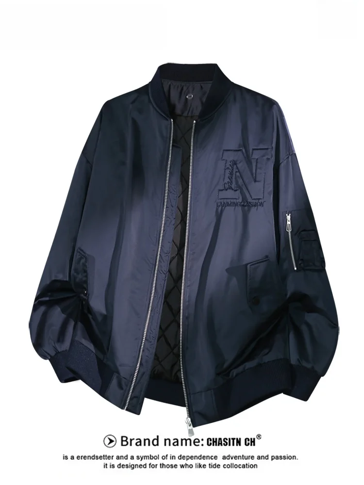 

Men's Winter Thiened Casual Cotton Jaet Flight Sle Faion Brand High-End Sensation Workwear Anti-Cold Loose Outerwear