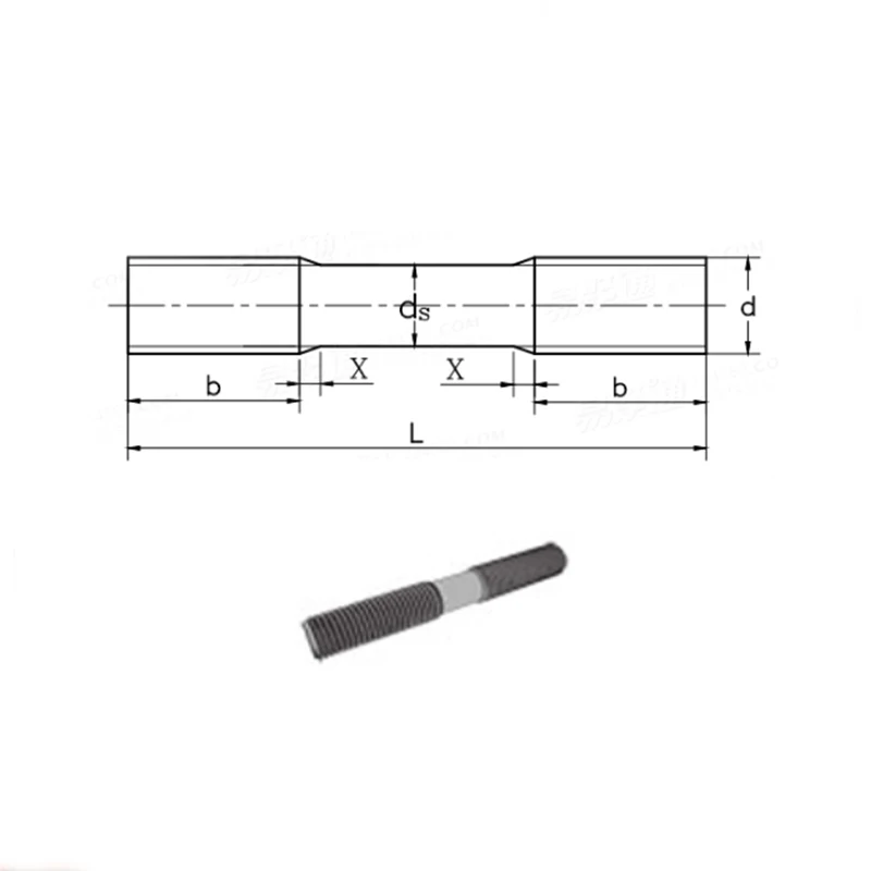 Imagem -02 - Duplo Direita Rosca Parafusos Parafuso Rod Dental Não Padrão Personalizado m6 m8 M10 Aço Inoxidável