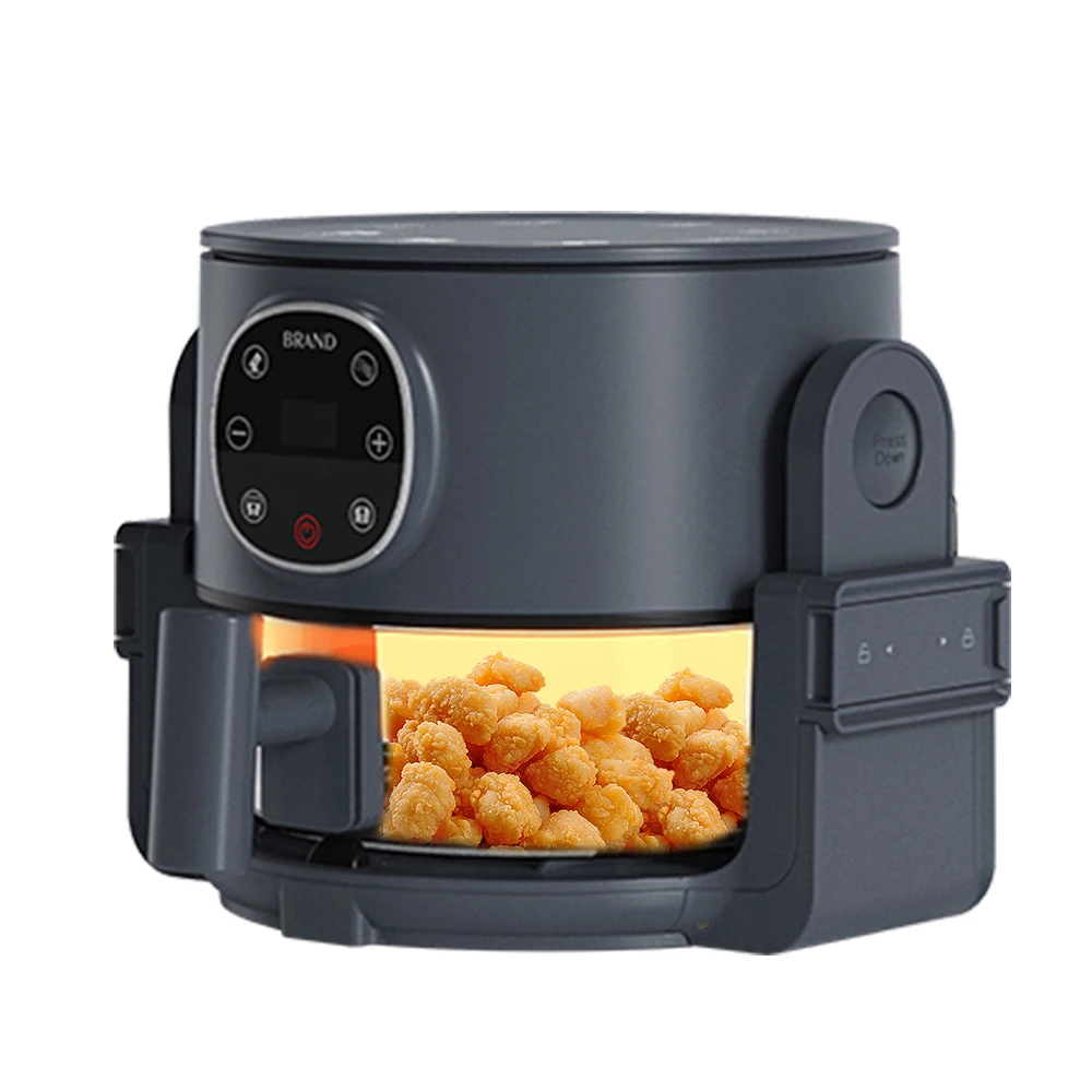 Stainless steel multi-function digital control intelligent air fryer household