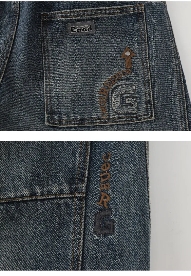 2026 Kinder-Jungen-Jeans UNITIM Herbst Kinder Jungen Gerade Denim-Hosen Lose Elastische Taille Junge Teenager Jungen Weite Hosen – Detail 19